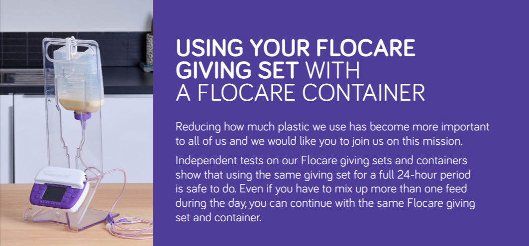 Using your Flocare giving set with a Flocare container